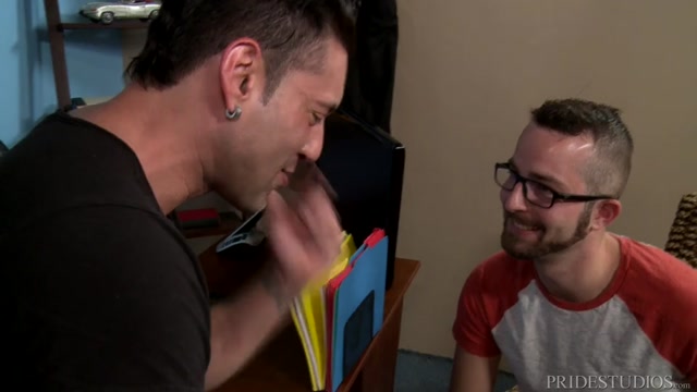 Alexander Garrett fucks bespectacled Jay Donahue at Pride Studios