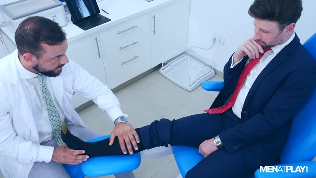 Patient with Sprained Ankle Gets Fucked by Podistrist