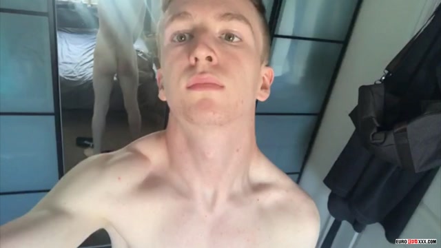 Gorgeous Young Man Shows Off Stroking Long Uncut Cock