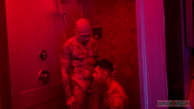 Horny Asian Men Fuck in Sauna