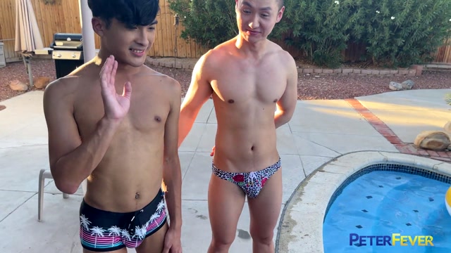 big Asian pool sex party