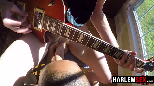 guitarist likes having big cock sucked by black neighbor