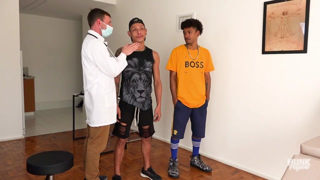 young Army recruits strip down for medical exam