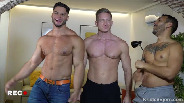 blond hunk has room to let & gets fucked by potential roommates