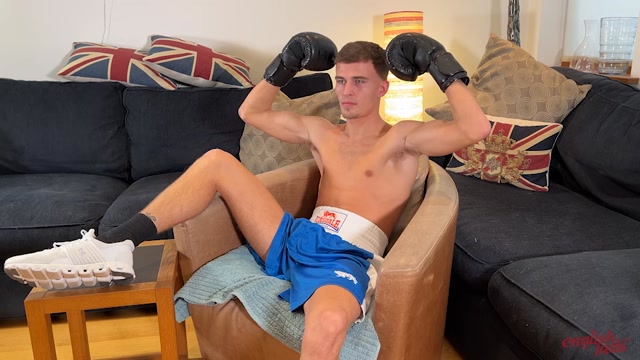 how can this boxer jack off with his gloves on?