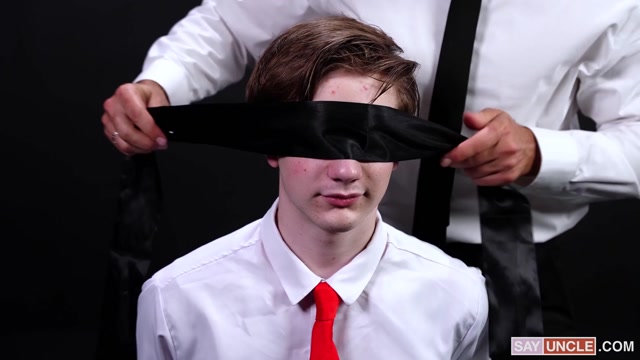 Blindfold Mormon Lad Gets Mouthful of Cock and then ...