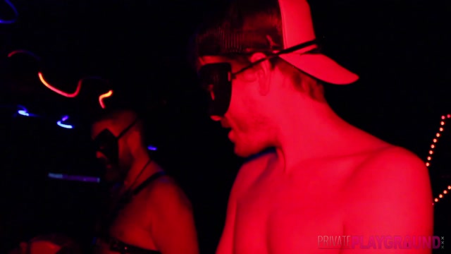 Masked Men Fucking at Sex Party