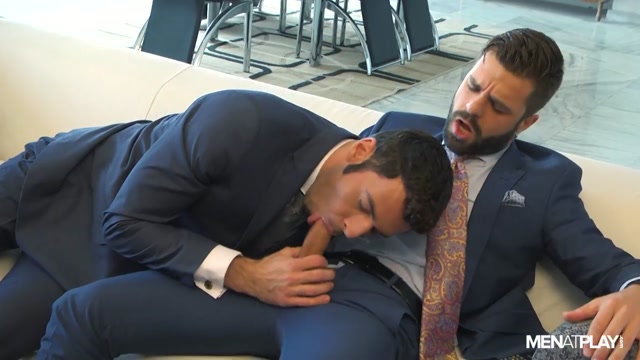 Handsome Bearded Man in Suit Fucks Work Colleague's Hot Ass