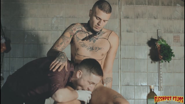 Perverted Chef Drains Captives Balls in Weird Kitchen Session