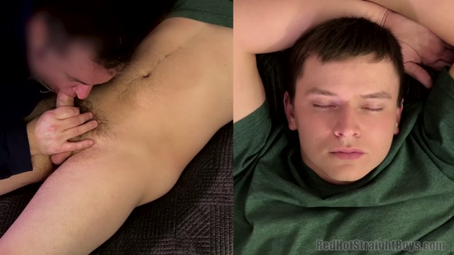 Man Sucks Straight Boy's Balls During Blowjob