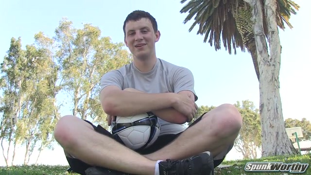 Young  Soccer Stud Does Q&A Before Jacking Off