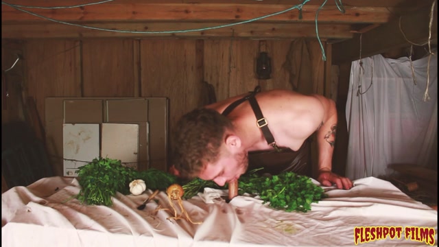 Cocksucker Drains his Master's Balls Before Dinner