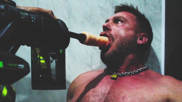 Sex Club Janitor Gets Fucked with Drilldo After His Shift