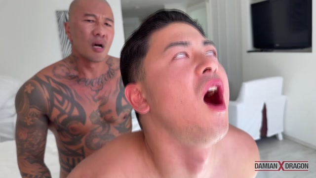 Inked Top Fucks Japanese Jock with Agonizing Slow Strokes