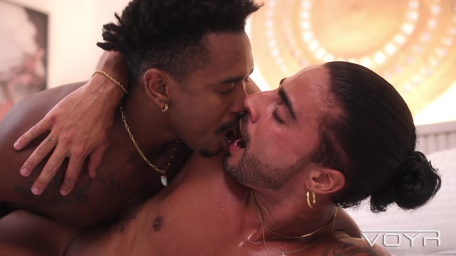 Black Top Drives Bottom's Butt Crazy with his Tongue & Cock