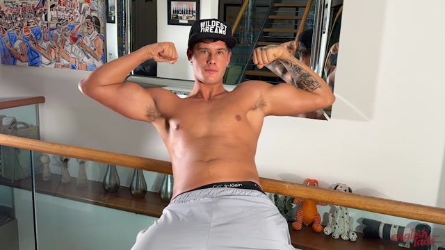 First Timer Gropes Underwear Bulge Before Handjob