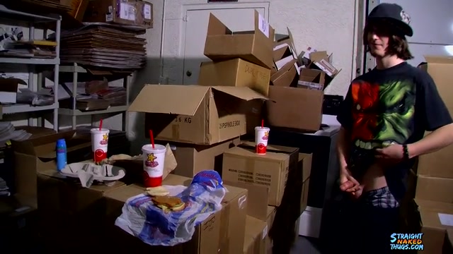 Warehouse Workers Jack Off on Guy's Sandwich While He's Away