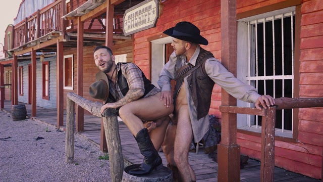 Cowboys Fucking on Main Street in Old Wes Town