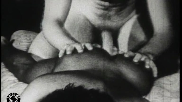 Black and white vintage gay sex video