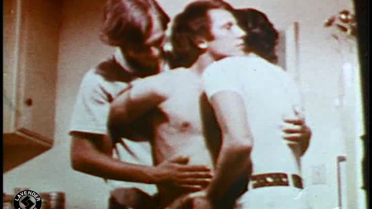 Vintage porn with neighbour fucked by 2 men