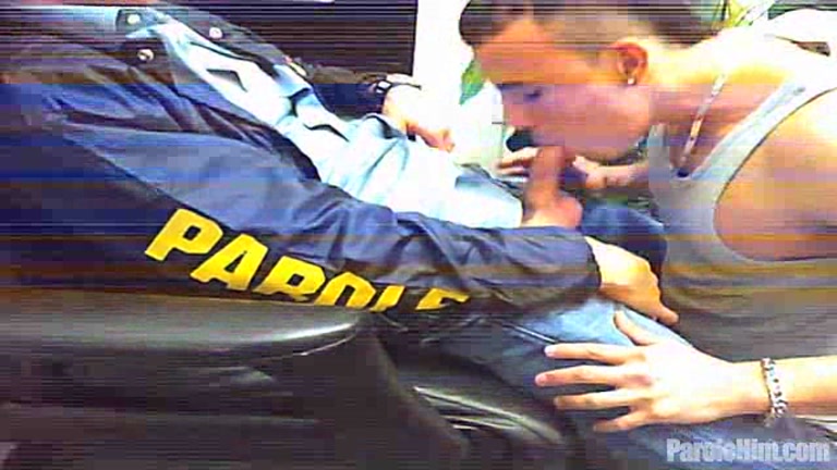 Sucking his Parole Officer's Cock