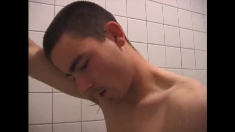 Soaping his Big Cock in the Shower