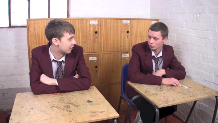 uniformed school boys get nasty in detention