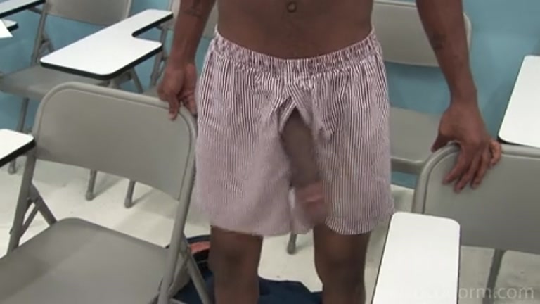 hauls out his long dick in classroom