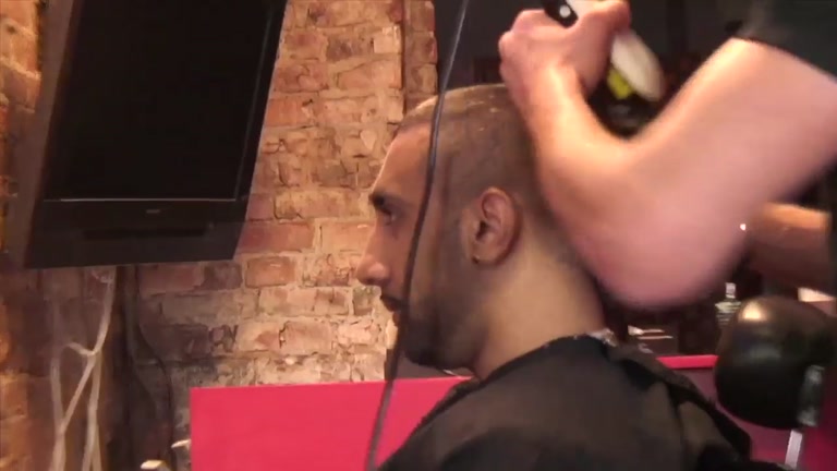 barber fantasizes about his customer