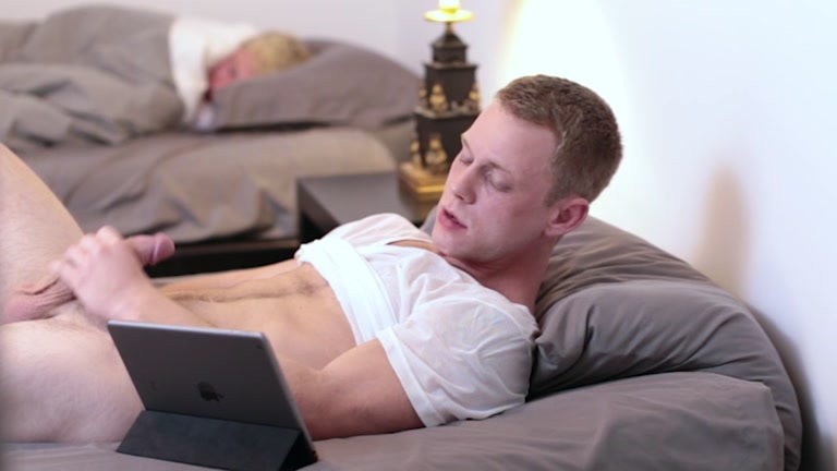 mormon boy jacking off with his iPad