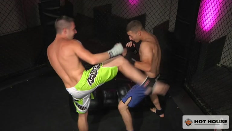 kickboxer gets pinned to ground and fucked