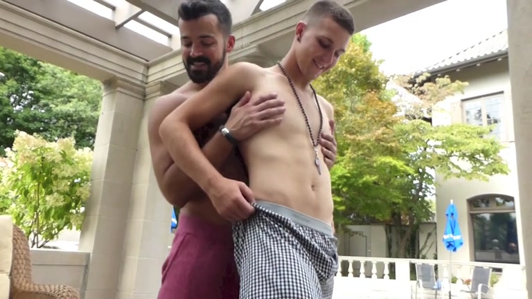 straight-ish boy toy Tom plays with hot daddies