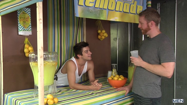 Johnny Rapid gets fucked by Jay Rising at the lemonade stand