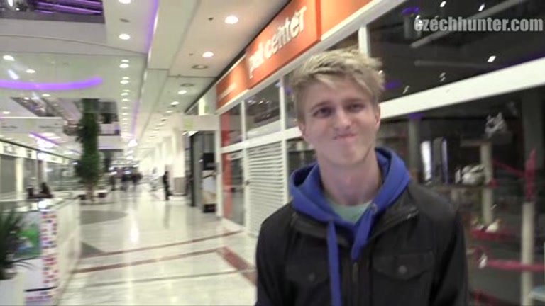 blond lad gets picked up at the mall