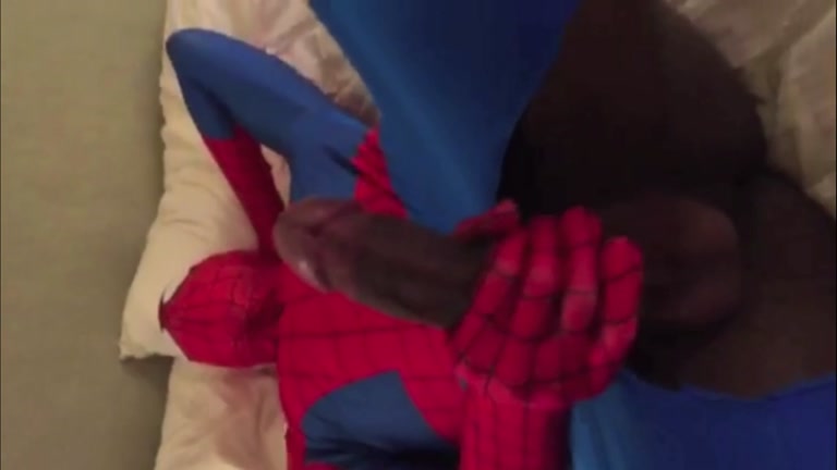 fucking guy in spiderman costume