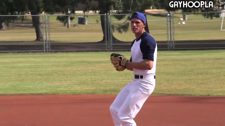 baseball player hits the showers and jerks off