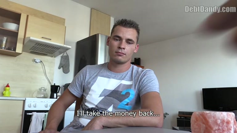 good-looking czech lad is in need of cash