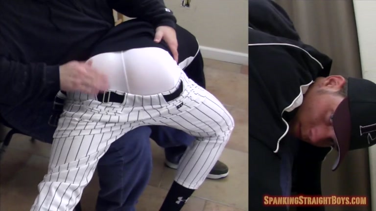 Eric gets spanked in Baseball Gear