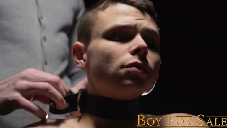 slave boy's new master begins his training in working with a big cock