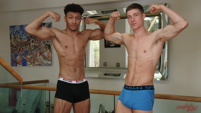 sexy british boys peel out of their underwear for a wank