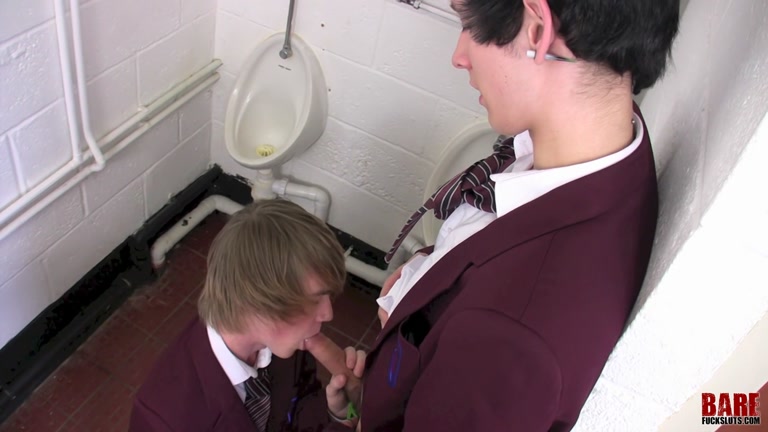 Uniformed School Boys Have It Off in Washroom