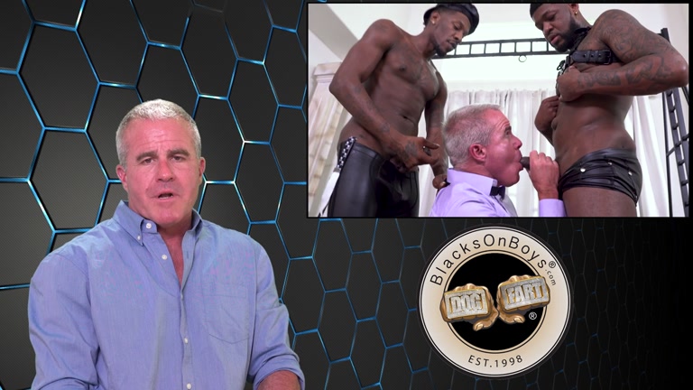 Silver Daddy Gets Spit-Roasted by Hung Black Men