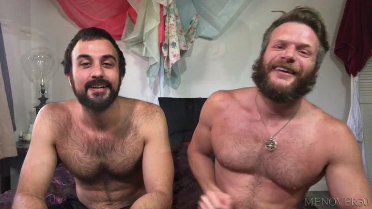 Bearded Lovers Fuck Each Other in Homemade Isolation Video