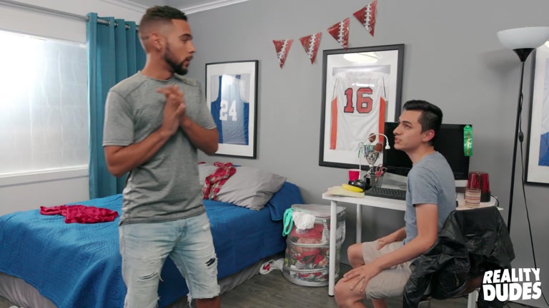 Roommate Blows Nervous College Athlete on Game Day