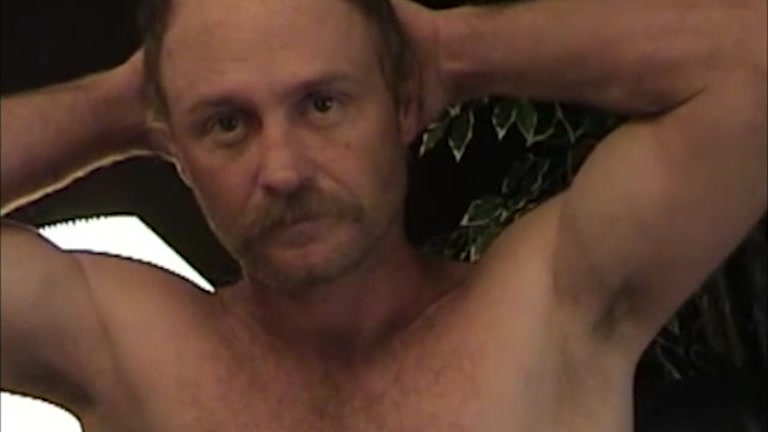 Bald Man with Mustache Jacks His Ample Cock