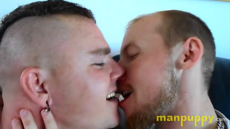 Two College Boys Deep Tongue Kissing