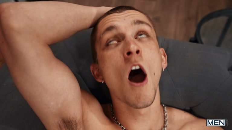 Beefy Man Catches Twink Cumming on His Cushions & Fucks Him