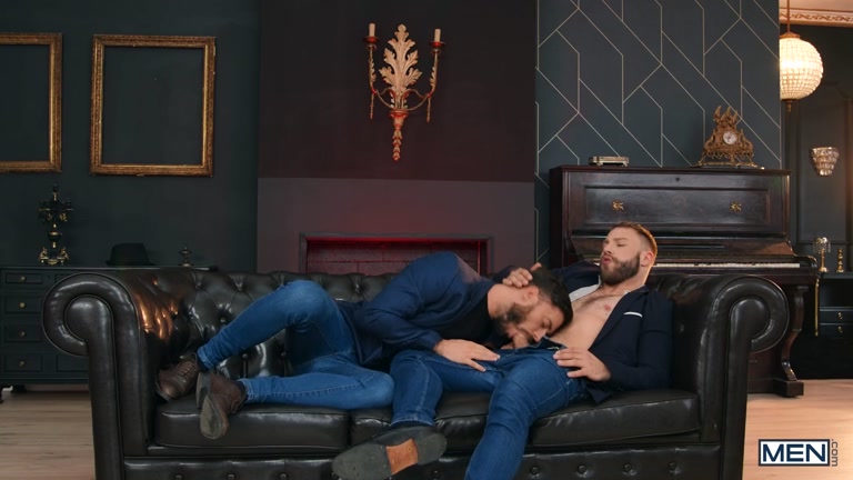 Bearded Man in Suit Fucks His Lover & Gives Him Facial