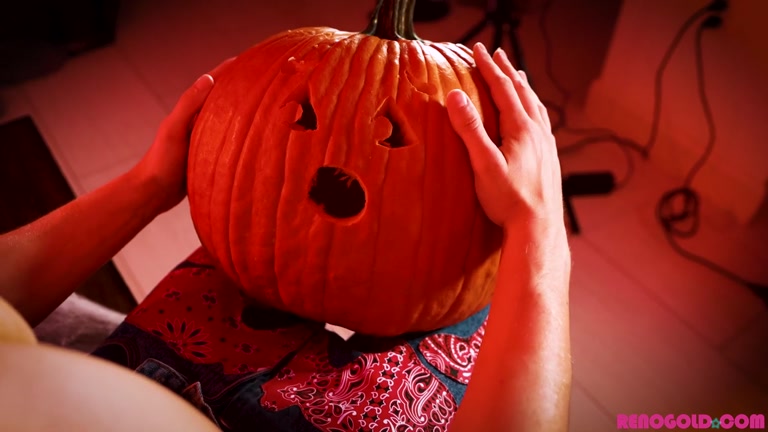 Handsome Blond Jock Fucks a Pumpkin