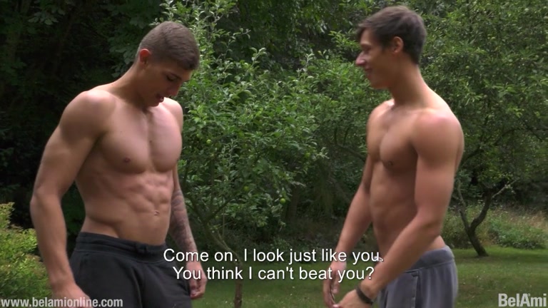 Beautiful Muscle Boys Meet in Park & Go Home to Fuck